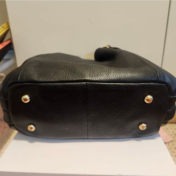 G.I.L.I. "Got It Love It" Black Pebbled Leather Satchel/Shoulder Bag $395 EUC - Picture 7 of 10